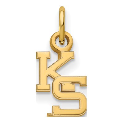 Kansas State University 10K Yellow Gold Extra Small K-S Pendant