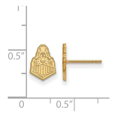 Purdue University 10K Yellow Gold Boilermakers Train Earrings – view 2