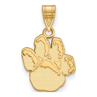 University of Pittsburgh 10K Yellow Gold Medium Pitt Panthers Paw Pendant