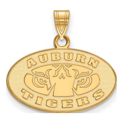 Auburn University 10K Yellow Gold Tigers Small Pendant