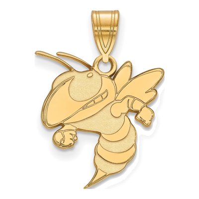 Georgia Institute of Technology 10K Yellow Gold Large Tech Jacket Pendant