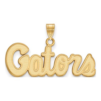 University of Florida 10K Yellow Gold Small Gators Script Pendant