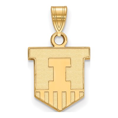 University of Illinois 10K Yellow Gold Small Victory Badge Pendant