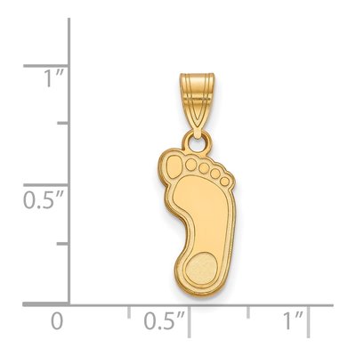 University of North Carolina 10K Yellow Gold Medium UNC Tar Heel Pendant – view 2