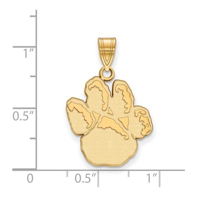 University of Pittsburgh 10K Yellow Gold Panther Paw Large Pendant – view 2