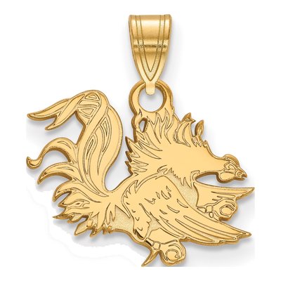 University of South Carolina 10K Yellow Gold Gamecocks Small Pendant