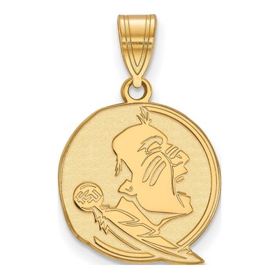 Florida State University 10K Yellow Gold Medium Seminoles Pendant