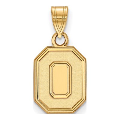 Ohio State University 10K Yellow Gold Small Letter O Pendant