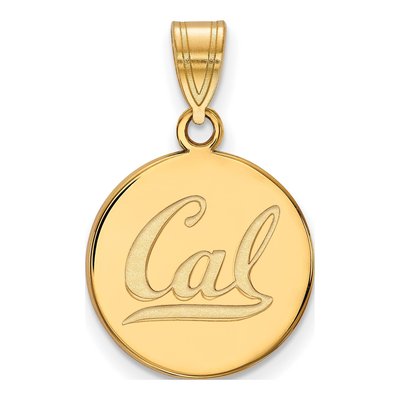 University of California Berkeley 10K Yellow Gold Medium UC Disc Pendant