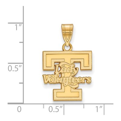 University of Tennessee 10K Yellow Gold Medium Vols Pendant – view 2