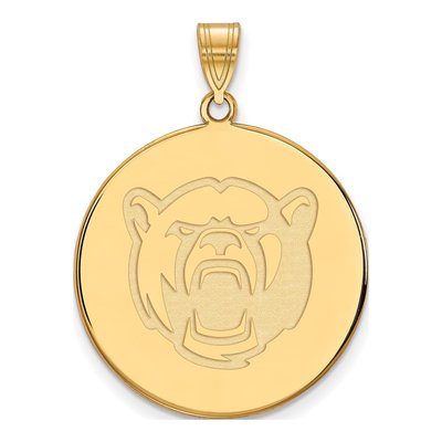 Baylor University 10K Yellow Gold Extra Large XL Disc Pendant