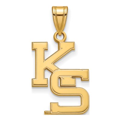 Kansas State University 10K Yellow Gold Large K-S Pendant