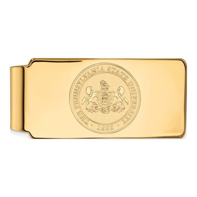 10K Yellow Gold Logoart Penn State University Crest Money Clip