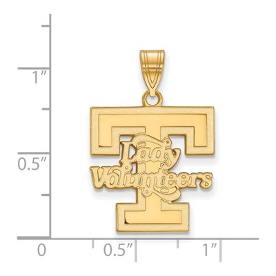 University of Tennessee 10K Yellow Gold Large Vols Pendant – view 2