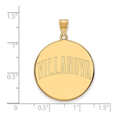 Villanova University 10K Yellow Gold Extra Large Disc Pendant – view 2