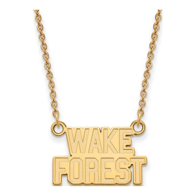 Wake Forest University 10K Yellow Gold Small Deacon Pendant Necklace