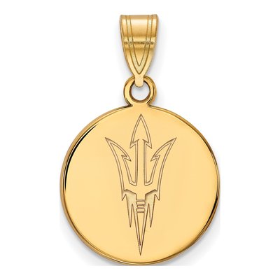 Arizona State University 10K Yellow Gold Medium Pitchfork Pendant