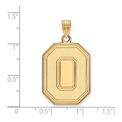 Ohio State University 10K Yellow Gold Extra Large Letter O Pendant – view 2