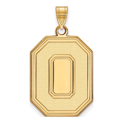 Ohio State University 10K Yellow Gold Extra Large Letter O Pendant