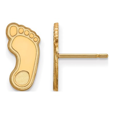 University of North Carolina 10K Yellow Gold UNC Tar Heel Stud Earrings