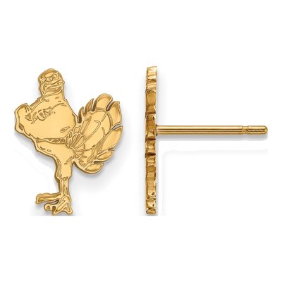 Virginia Tech 10K Yellow Gold HokieBird Stud Earrings