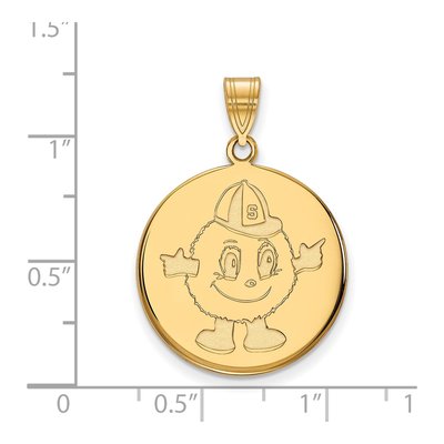 Syracuse University 10K Yellow Gold Large Mascot Pendant – view 2