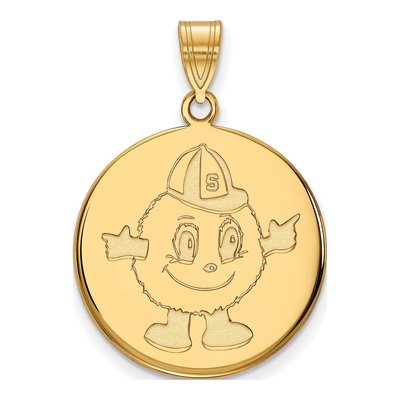Syracuse University 10K Yellow Gold Large Mascot Pendant