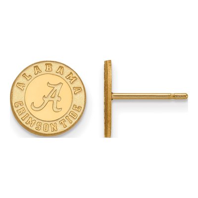 University of Alabama 10K Yellow Gold Crimson Tide Stud Earrings