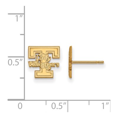 University of Tennessee 10K Yellow Gold Vols XS Stud Earrings – view 2