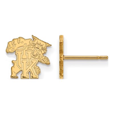 University of Kentucky 10K Yellow Gold Wildcat Earrings
