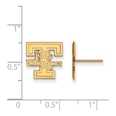 University of Tennessee 10K Yellow Gold Vols Stud Earrings – view 2