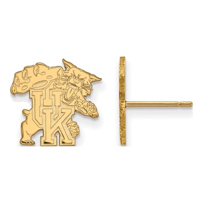 University of Kentucky 10K Yellow Gold Wildcats Stud Earrings