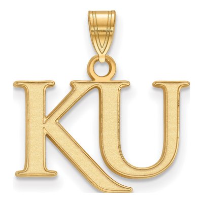 University of Kansas 10K Yellow Gold K-U Small Pendant
