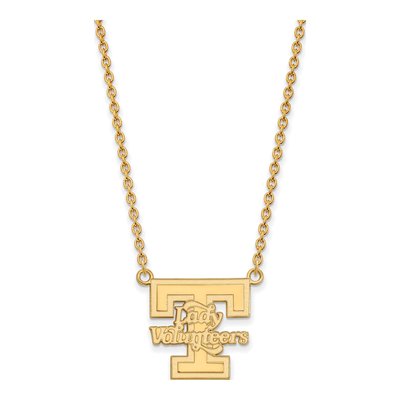 University of Tennessee 10K Yellow Gold Large Of Vols Pendant Necklace