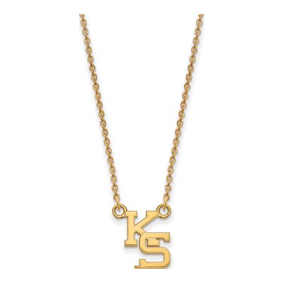 Kansas State University 10K Yellow Gold K-S Small Necklace – view 2