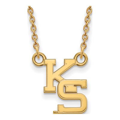 Kansas State University 10K Yellow Gold K-S Small Necklace
