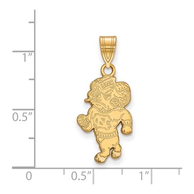 University of North Carolina 10K Yellow Gold Ram Large Pendant – view 2
