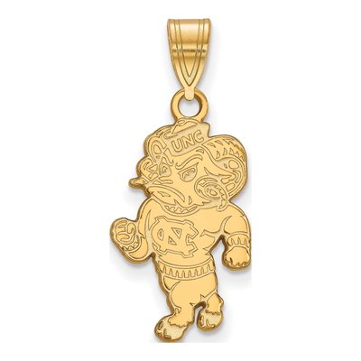 University of North Carolina 10K Yellow Gold Ram Large Pendant