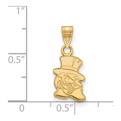 Wake Forest University 10K Yellow Gold Demon Deacons Small Pendant – view 2