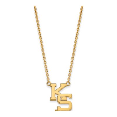 Kansas State University 10K Yellow Gold Large K-S Pendant Necklace – view 2