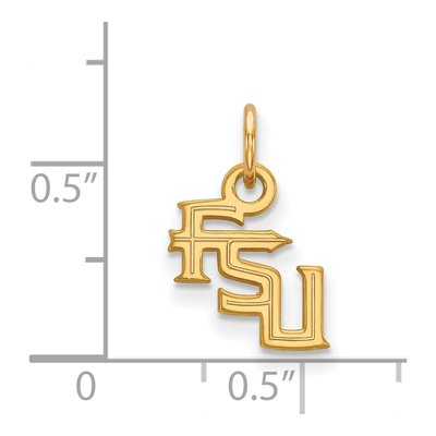 Florida State University 10K Yellow Gold F-S-U Extra Small Pendant – view 2