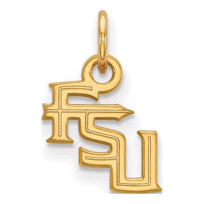 Florida State University 10K Yellow Gold F-S-U Extra Small Pendant