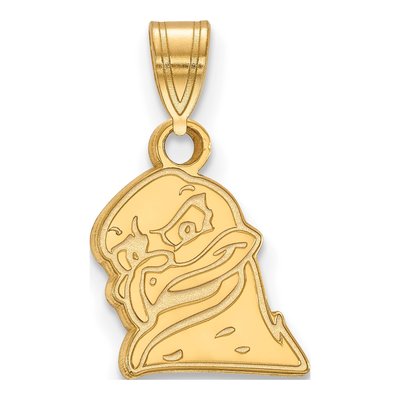 Virginia Tech 10K Yellow Gold Hokiebird Small Pendant