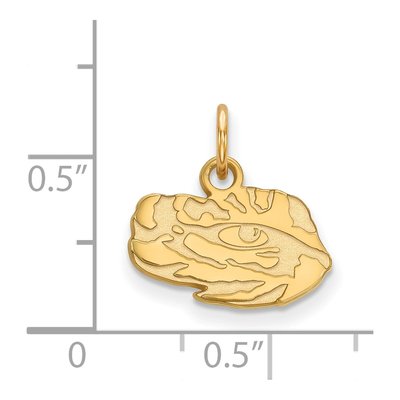 Louisiana State University 10K Yellow Gold LSU Tigers Extra Small Pendant – view 2