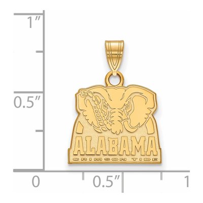 University of Alabama 10K Yellow Gold Small Elephant Pendant – view 2