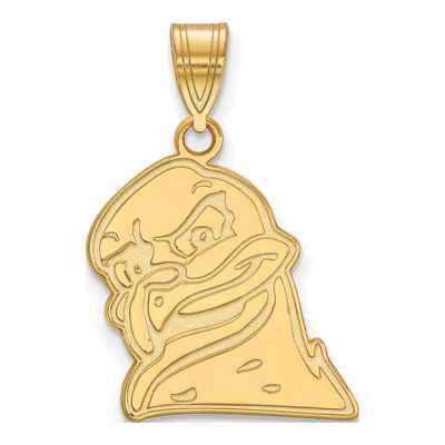 Virginia Tech 10K Yellow Gold Hokiebird Large Pendant