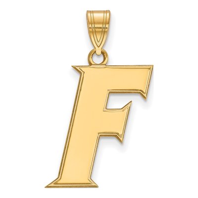 University of Florida 10K Yellow Gold Large Letter F Pendant