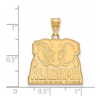 University of Alabama 10K Yellow Gold Elephant Large Pendant – view 2