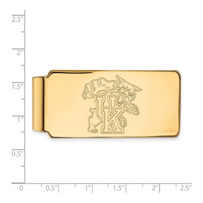 University of Kentucky Wildcat Gold-Plated Money Clip – view 2