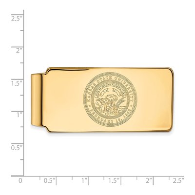 Kansas State University Crest Money Clip – view 2